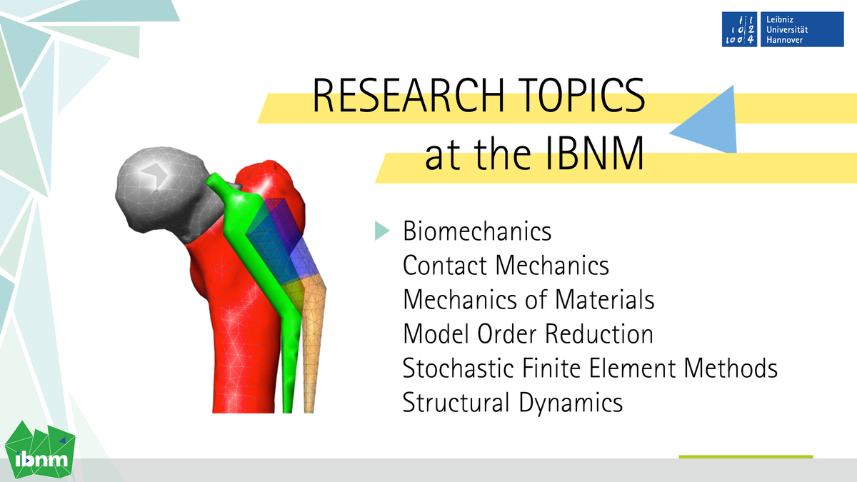 First Research Topic Biomechanics. Figure of hip implant.